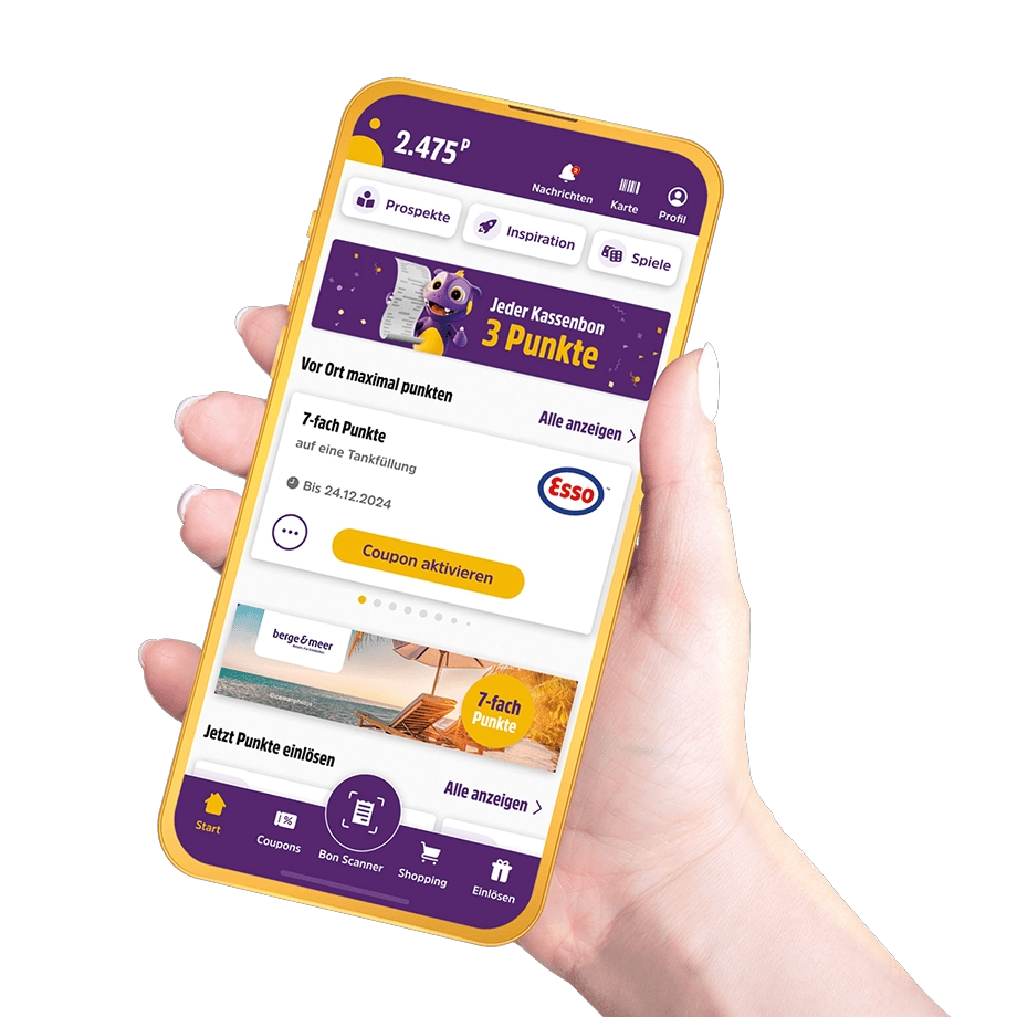 Mobile App für exklusive Angebote und Punkte sammeln. Entdecken Sie jetzt!
