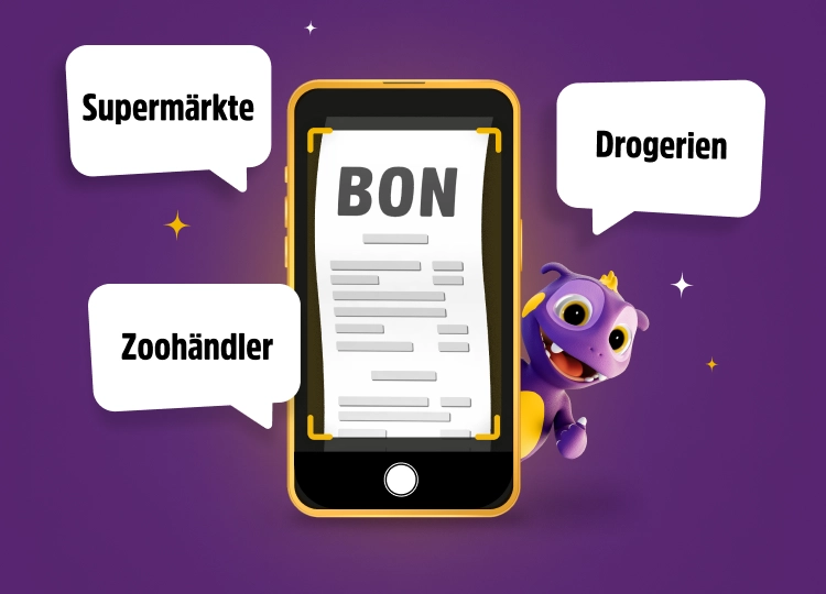 Smartphone-App scannt Einkaufsbons: Entdecken Sie Angebote in Supermärkten, Drogerien, Zoohandlungen.