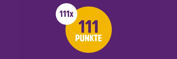 Exklusive 111 Punkte Aktion - Jetzt profitieren!