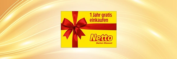 Netto-Geschenkkarte: Ein Jahr kostenlos einkaufen! Perfekt für Sparfüchse.