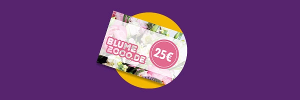 Blume2000.de Geschenkkarte 25 €- Perfektes Geschenk für Blumenliebhaber!