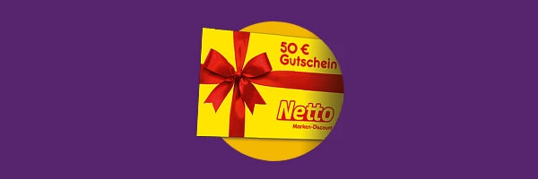 EDEKA 50 € Gutschein mit roter Schleife - Perfektes Geschenk für Sparfüchse!