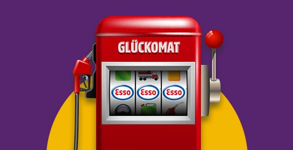 Glückomat: Entdecken Sie Ihr Glück mit Esso! Drehen und gewinnen.