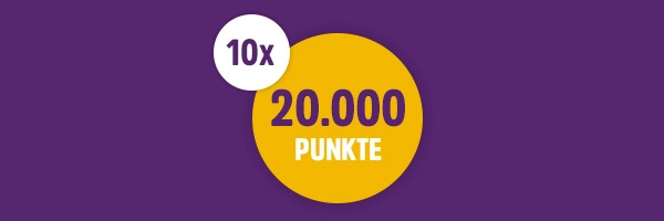 Gewinnen Sie 10x 20.000 Punkte - Jetzt mitmachen und profitieren!
