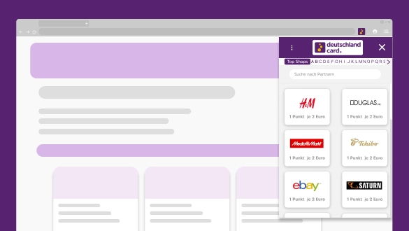 Entdecken Sie Top-Shops mit der DeutschlandCard für exklusive Prämien und Angebote.