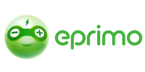 Eprimo-Logo: Nachhaltige Energie mit einem Lächeln.