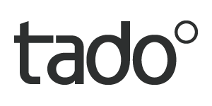 Innovatives TadoÂ°-Logo: Smart Home Technologie für effiziente Heizlösungen.