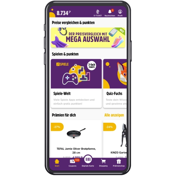 Entdecken Sie Top-Angebote und Prämien in der Spiele-Welt-App.
