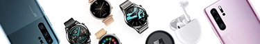 Innovative Huawei-Technologie: Smartphones, Smartwatches und kabellose Earbuds entdecken.