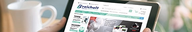Online-Elektronikshop auf Tablet: Entdecken Sie innovative Technikangebote.